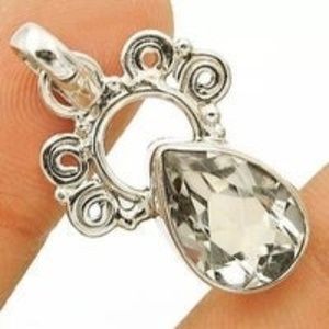 "Tear of Light" Sapphire & 925 Necklace''